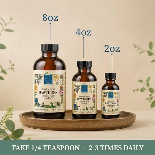 Vista 6 de Wise Woman Herbals Hawthorn Berry Extracto sólido 4:1, fuerza extra sin alcohol, promueve la circulación saludable, protección antioxidante, apoyo