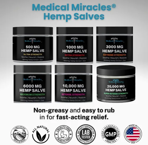 Vista 7 de Medical Miracles 500 mg Ultra Healing Hemp Salve