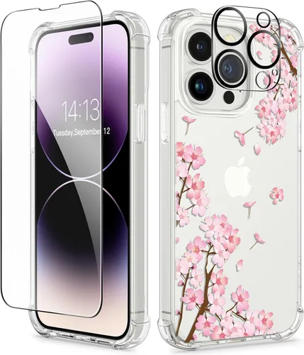 Vista 24 de GVIEWIN - Funda para iPhone 11 con protector de pantalla + protector de lente de cámara, cubierta protectora transparente suave de poliuretano