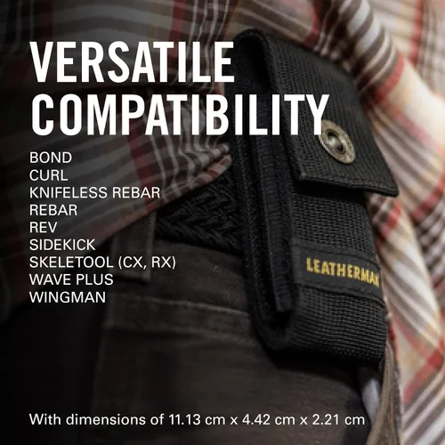 Vista 4 de LEATHERMAN Funda de nailon premium, multiherramientas de 3.25-4.5 pulgadas
