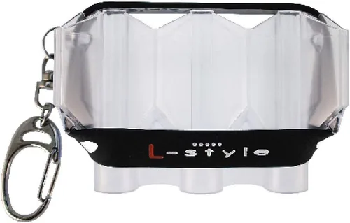 Vista 5 de L-style Krystal Flight Case – Hard Shell Case for Dart Flights – Holds 1 Set of 3 Flights
