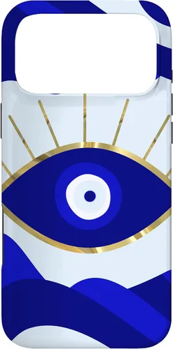 Vista 22 de Funda para iPhone 13 Pro Max Lava All Seeing Blue Evil Eye