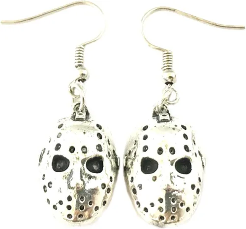 Vista 5 de Blingsoul Aretes de calavera de terror de Mare Night - Antes de Navidad Skellington Crystal Pave, joyería de promesa, regalo para mujeres y novias