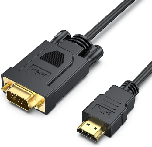 Vista 9 de BENFEI - Cable HDMI a VGA de 3 pies, cable unidireccional HDMI (fuente) a VGA (pantalla) (macho a macho) compatible con computadora, computadora