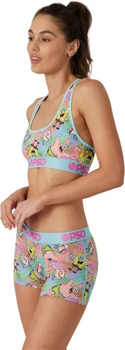 Vista 3 de PSD Pantalones cortos de Bob Esponja para mujer, ropa interior de cobertura completa, cómodas bragas elásticas para mujer