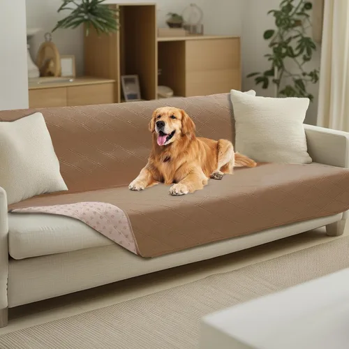 Vista 30 de Luciphia Funda de sofá 100% impermeable para perros, antideslizante, protector de sofá para mascotas, tapete para sofá, cachorro y gatos, con parte