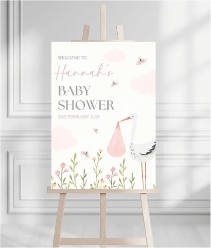 Vista 33 de Letrero de bienvenida para baby shower, personalizable, con texto en inglés «We Can Bearly Wait» Neutral Cute Teddy Bear Theme, varios tamaños