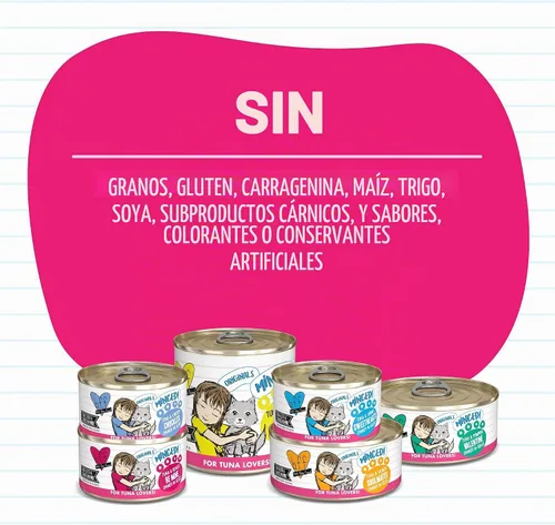 Vista 6 de Weruva BFF - Comida húmeda natural para gatos, atún y pollo 4 Eva en salsa, lata de 3 onzas, paquete de 24