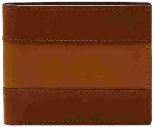 Vista 60 de Fossil Billetera plegable de cuero para hombre con ventana de identificación abatible para hombres