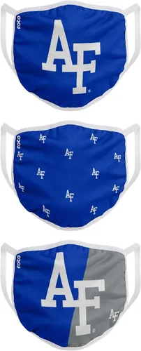 Vista 2 de FOCO - Cubrebocas universitario de la NCAA para adultos (unisex, 3 unidades)