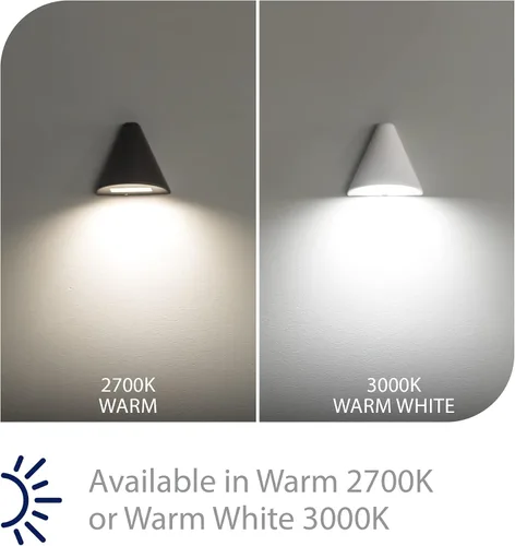 Vista 3 de WAC Iluminación de paisaje, cono LED de 12 V para terraza y patio luz 2700 K cálido LED incorporado en blanco