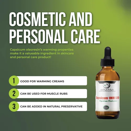 Vista 3 de Extracto Premium de Oleorresina de Capsicum – Aceite Puro de Capsaicina de Un Millón SHU – Capsicum Frutescens – Aceite Extraído con Solvente