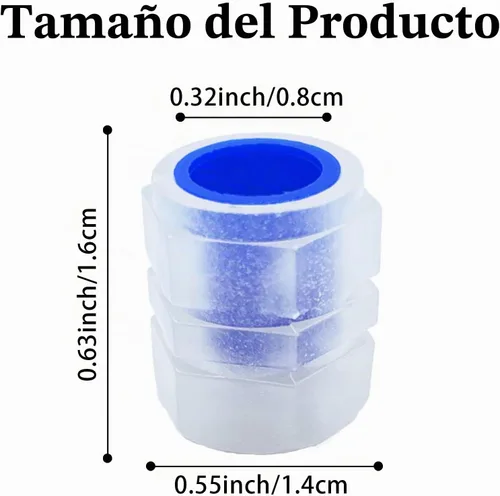 Vista 2 de 8 piezas de tapas de vástago de válvula de neumático para coche, tapas universales para válvula de neumático de coche que brillan en la oscuridad