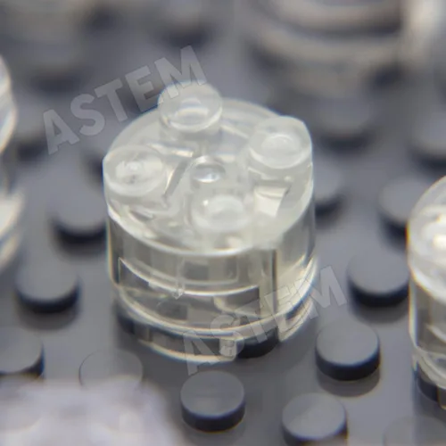 Vista 3 de ASTEM Mix Light-Up-Bricks - Kit de accesorios de ladrillo de luz LED transparente clásico de 2 x 2, 12 piezas de bloques de construcción Mezcla
