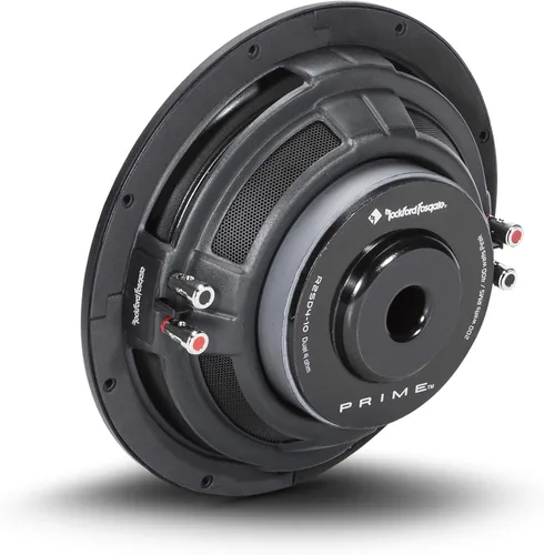 Vista 3 de Rockford Fosgate Prime R2SD4-10 Single R2 Slim 10" 4-Ohm DVC Subwoofer poco profundo - 200 vatios RMS / 400 vatios pico