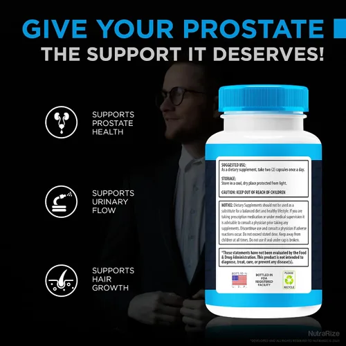 Vista 6 de Prosta2Care Cápsulas (paquete de 2) - Fórmula completa para mantener la salud de la próstata, cápsulas naturales Prosta 2 Care, fórmula de apoyo