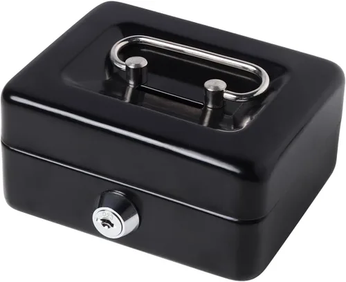 Vista 11 de Decaller - Caja de dinero con ranura para niños, caja de dinero pequeña con bandeja para dinero y cerradura de llave, 6 1/5 pulgadas x 5 pulgadas x