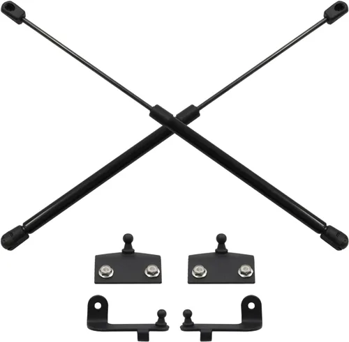 Vista 2 de Kit de soporte de suspensión de puntal de elevación de capó delantero compatible con Jeep Wrangler JL 18-24 y Gladiator JT 20-24