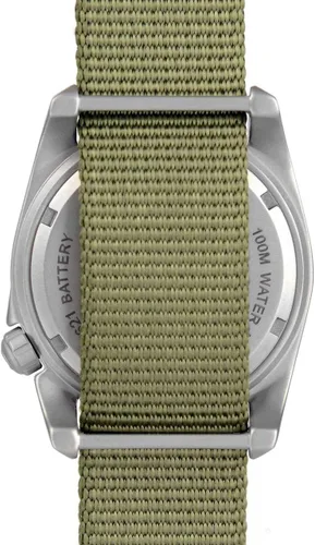 Vista 5 de BERTUCCI A-2T Reloj Hombre - Titanio - Correa de Nylon Oliva - Esfera Negra - 12122, Negro -, Deportes