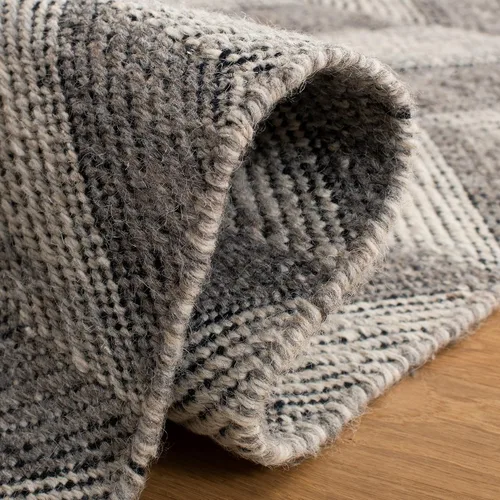 Vista 6 de SAFAVIEH Kilim Collection - Alfombra de pasillo, 2 pies 3 pulgadas x 7 pies, gris y marfil, hecha a mano, lana de cheurón, ideal para zonas de alto
