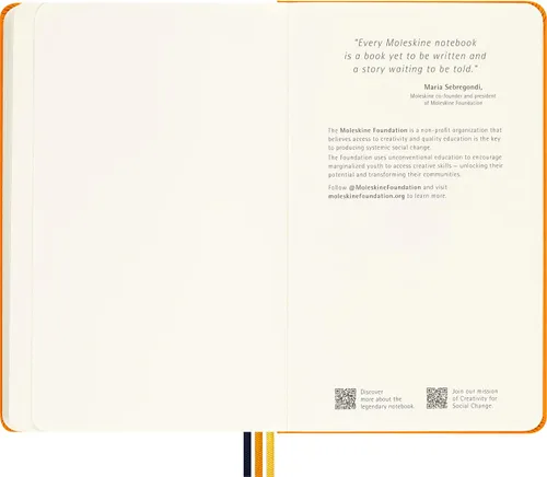 Vista 7 de Moleskine Limited Edition Notebook K-Way, Large, Plain, Orange (5 x 8.25)