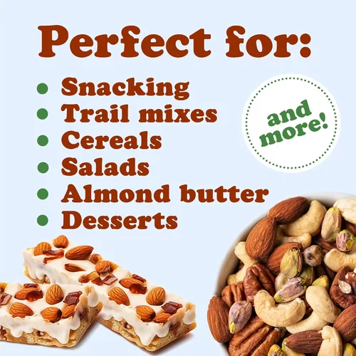 Vista 7 de Food to Live Almendras tostadas secas orgánicas, 1.5 libras, sin OMG, sin sal, veganas, keto, paleo, kosher, a granel, alto en proteínas, fibra