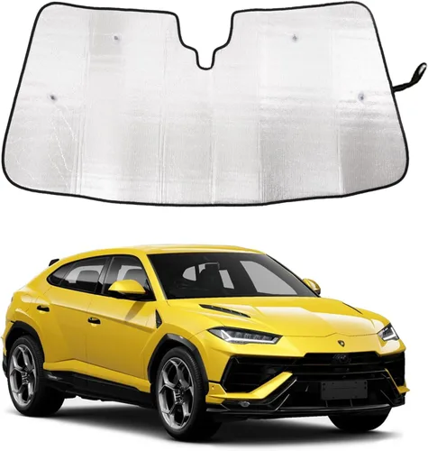 Vista 10 de Parasol para parabrisas delantero Lamborghini Urus 2018-2024, parasol con bloqueo UV, protector de privacidad, protector solar personalizado