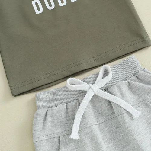 Vista 41 de Conjunto de camiseta de manga corta para bebé niño y niña, camiseta de manga corta, pantalones cortos casuales, ropa para recién nacidos, 6, 12, 18