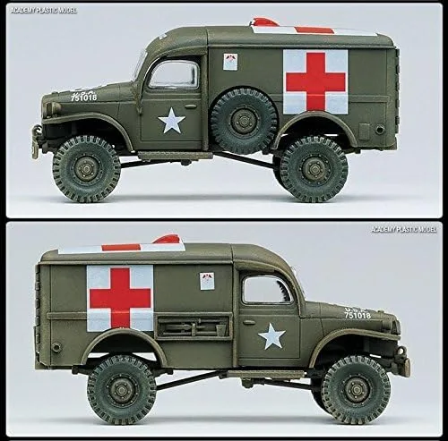 Vista 2 de Academy 13403 1/72 US Ambulancia & Tractor de Remolque Kit
