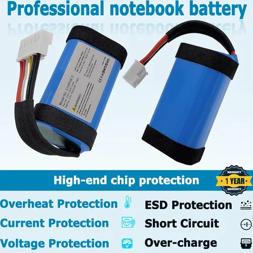 Vista 4 de GSP-1S3P-CH40 Batería de 7500 mAh compatible con Charge 5 Altavoz Bluetooth impermeable con herramientas Pieza de batería SIN Charge5