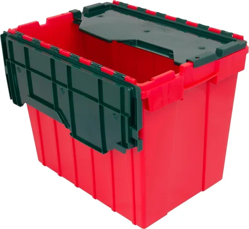 Vista 11 de Akro-Mils KeepBox Contenedor de almacenamiento de 12 galones, caja de almacenamiento de plástico apilable y anidable con tapa adjunta, bolsa