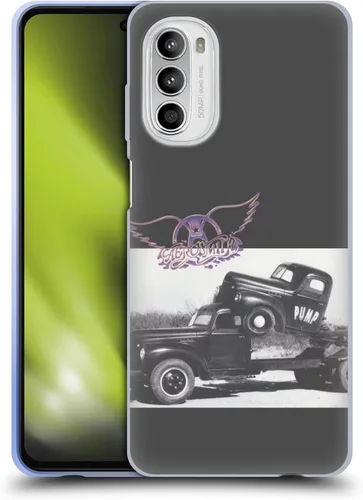 Vista 13 de Head Case Designs Officially Licensed Aerosmith 1987 Permanent Vacation Black and White Gel Case [Military Grade Protection] Compatible with Moto E7