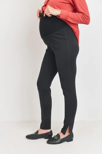 Vista 3 de LaClef Pantalones de maternidad elásticos sobre el vientre para mujer