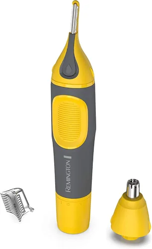 Vista 9 de Remington NE3871 - Recortadora de nariz, orejas y cejas prácticamente indestructible, color amarillo