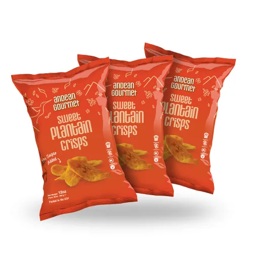 Vista 9 de ANDEAN GOURMET Patatas fritas de plátano con sal marina del Pacífico, 12 onzas (paquete de 3), sin gluten, totalmente naturales, sin OMG y Kosher