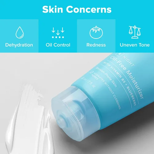 Vista 5 de Paula's Choice CLEAR Hidratante facial sin aceite, crema facial ligera para piel propensa al acné, ácido hialurónico, niacinamida que minimiza