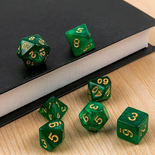 Vista 5 de 25 juegos de dados DND dados poliédricos dados de mazmorras y dragones dados para rodar para juegos de rol MTG juegos de mesa dados al por mayor