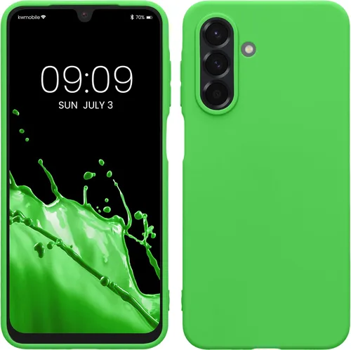 Vista 124 de kwmobile Funda compatible con Samsung Galaxy A12 - Funda protectora de silicona TPU suave y delgada - Azul Báltico