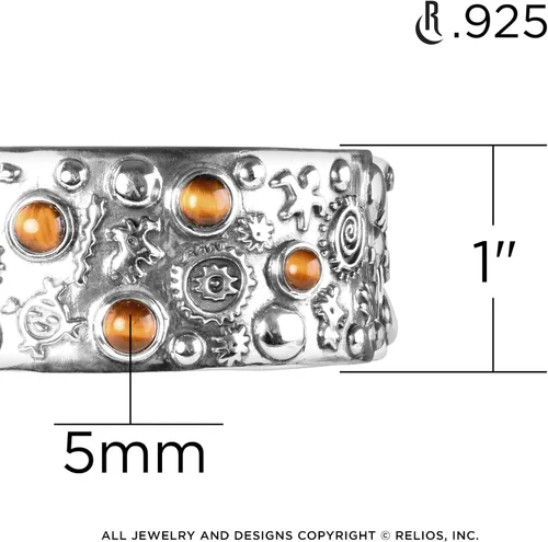 Vista 3 de American West - Pulsera de plata de ley para mujer, diseño de petroglifo, tallas S, M o L