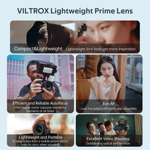 Vista 11 de VILTROX Lente de marco completo F2.8 FE de 0.787 in f/2.8 para Sony E-Mount, STM lente de enfoque automático para Sony E-Mount A7 A7R A7S A7C A7II