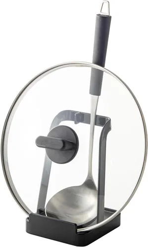 Vista 10 de Yamazaki Home Torre soporte para cucharones - Soporte para tapa para utensilios de cocina - Acero Blanco