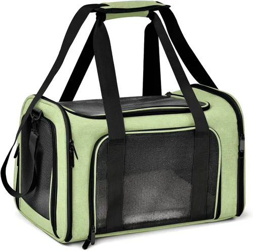 Vista 12 de Transportador Henkelion para Gatos y Perros Portador de Mascotas para Gatos / Perros Pequeños / Medianos Cachorros (Hasta 15lbs), Portador de Perros