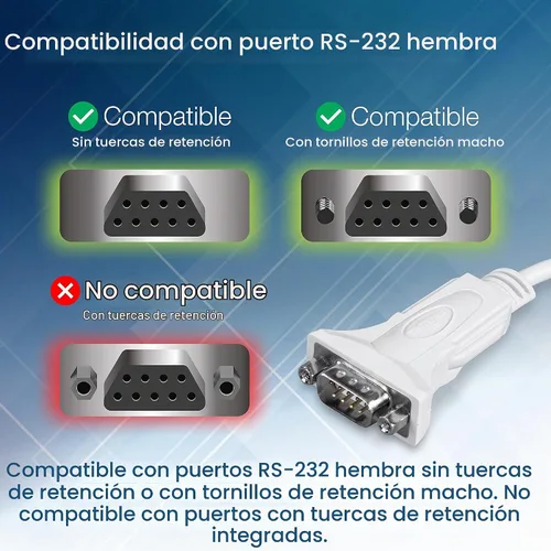 Vista 4 de TRENDnet - Cable convertidor USB a serie de 9 pines, TU-S910 USB to RS232 Serial Adapter, Supports Windows & Mac, USB1.1, USB2.0, USB3.0, 3m