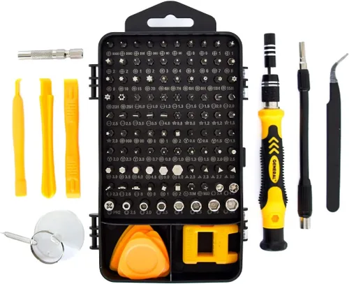 Vista 2 de General Tools Juego de destornilladores de precisión 662-117 piezas y kit de reparación de electrónica, kit de herramientas para computadora