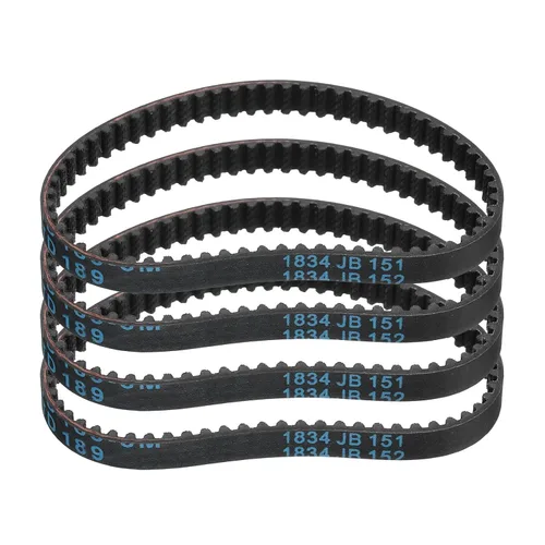 Vista 106 de uxcell 4 piezas HTD-3M Correa de Distribución de Goma 48 Dientes, Longitud de Paso 144mm x Ancho 6mm x Altura 2.4mm, Correa de Polea de Distribución