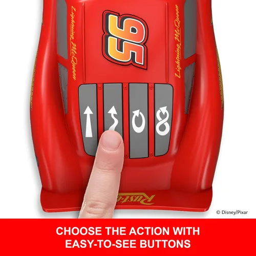 Vista 2 de Mattel Disney y Pixar Cars escena de acción Rayo McQueen Coche de juguete