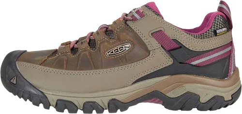 Vista 7 de KEEN Targhee 3 - Botas de senderismo impermeables de corte bajo para mujer Alcatraz/Blue Turquoise