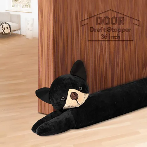 Vista 8 de SWISSELITE Tapón de 36 pulgadas para debajo de la puerta, bloqueador de ruido decorativo para puerta, tapón de aire para animales con peso de 1.43