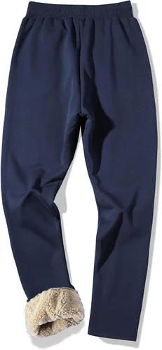 Vista 28 de MACHLAB Pantalones deportivos térmicos de forro polar para hombre, pantalones de chándal gruesos y cálidos para invierno