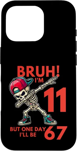 Vista 20 de Bruh I'm 11 But One-Day I'll Be 67 Retro 11th Birthday - Carcasa para iPhone 17